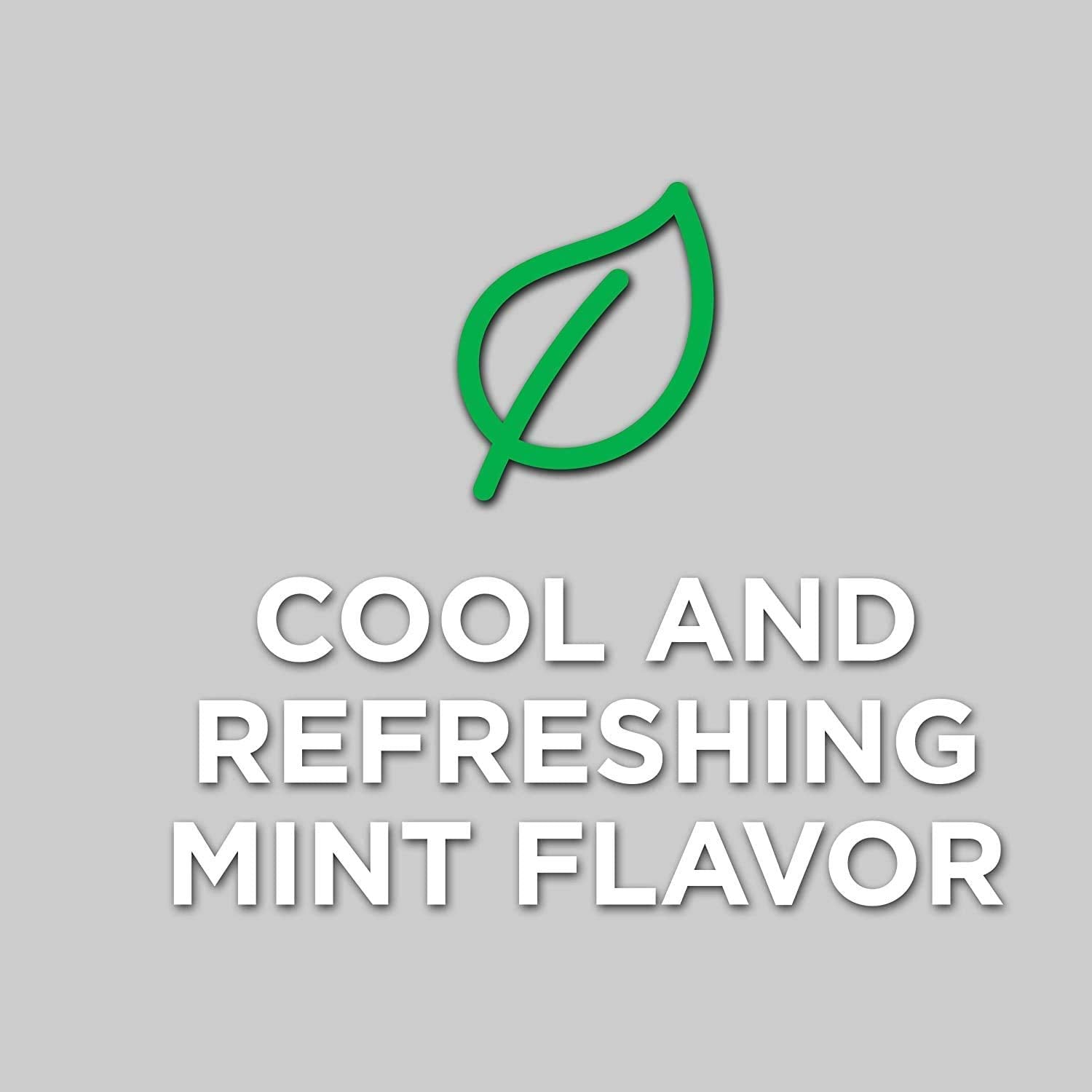 Gelusil con sabor a menta para alivio cómodo de molestias.