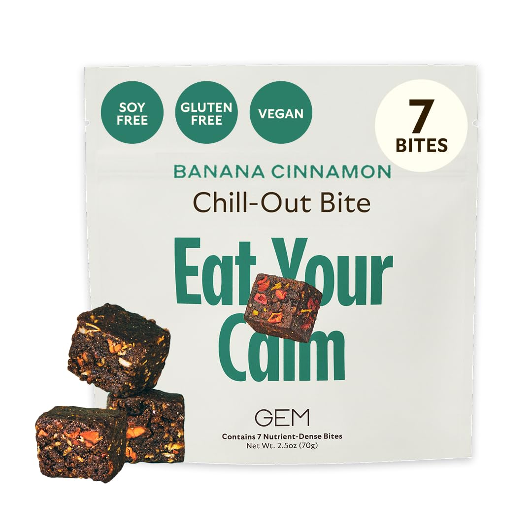 GEM Calm Bite empaque elegante para llevar y disfrutar.