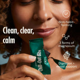 GEM Calm Bite etiqueta nutricional y opciones libres de gluten.
