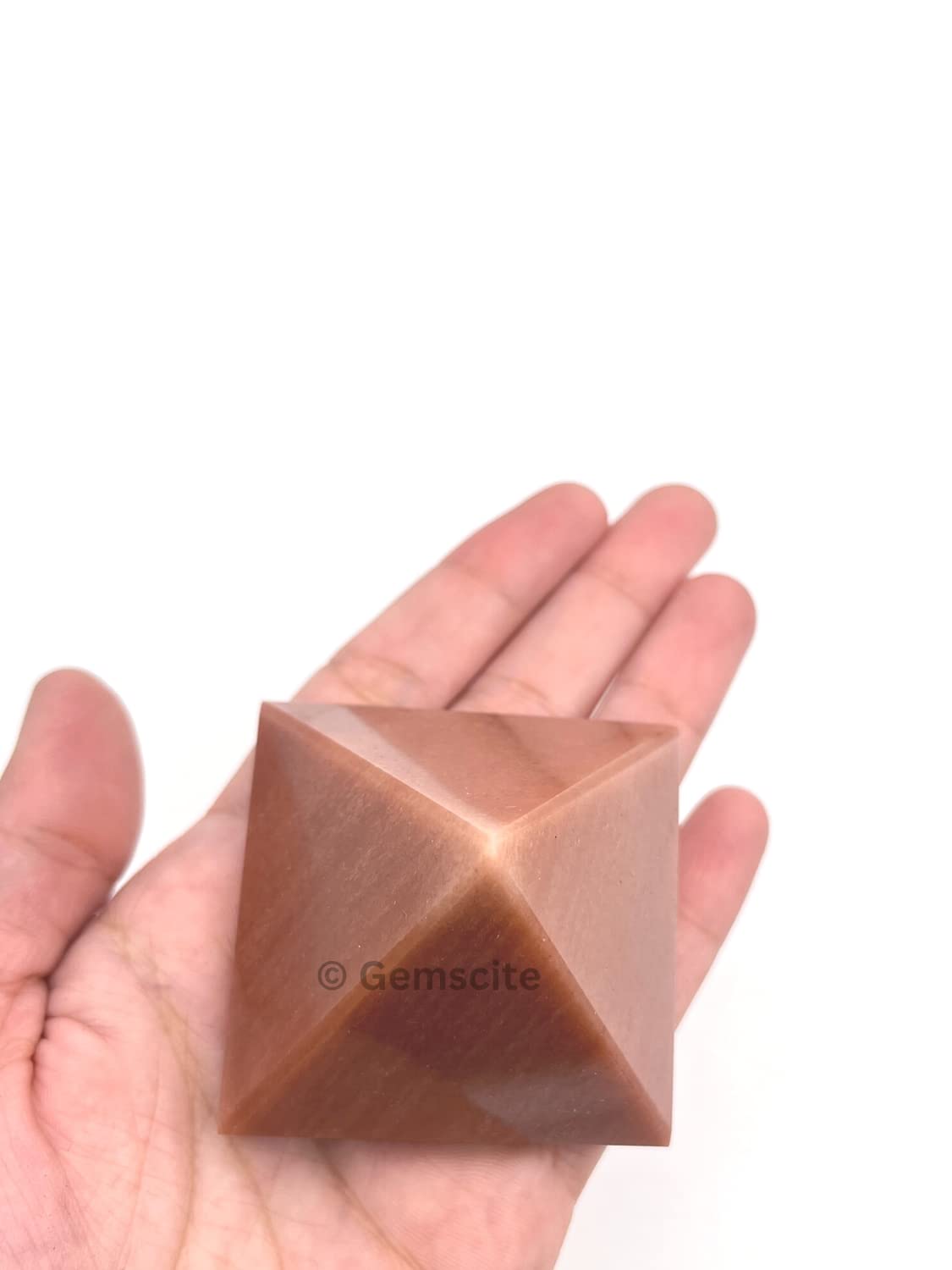 GEMSCITE Aventurina Roja: pirámide para chakras y serenidad