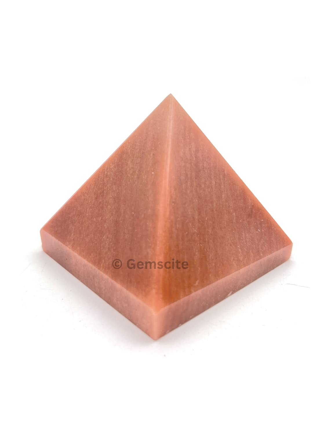 GEMSCITE Aventurina Roja: pirámide para meditación y claridad mental