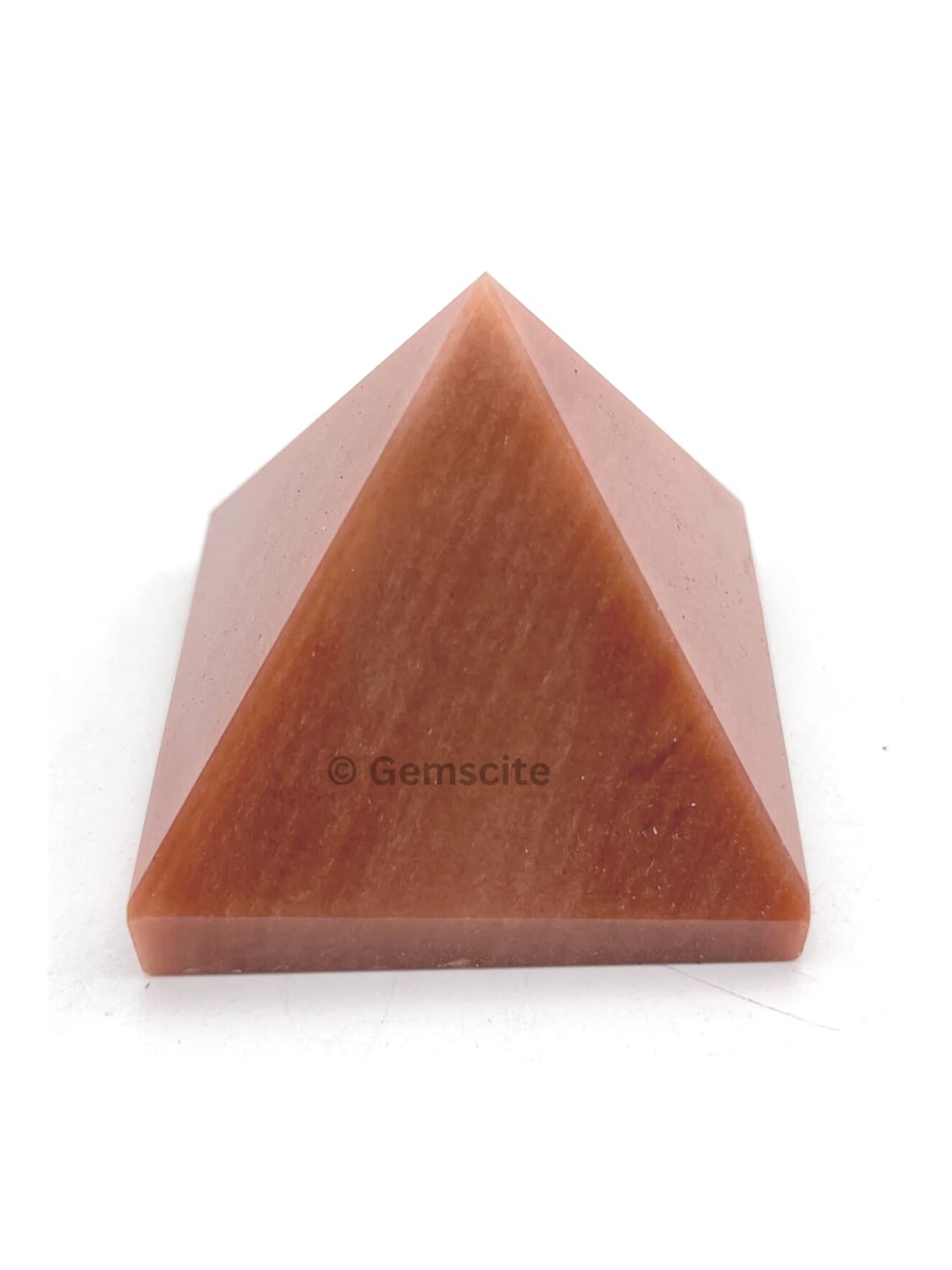 GEMSCITE Aventurina Roja: pirámide para reiki y equilibrio energético