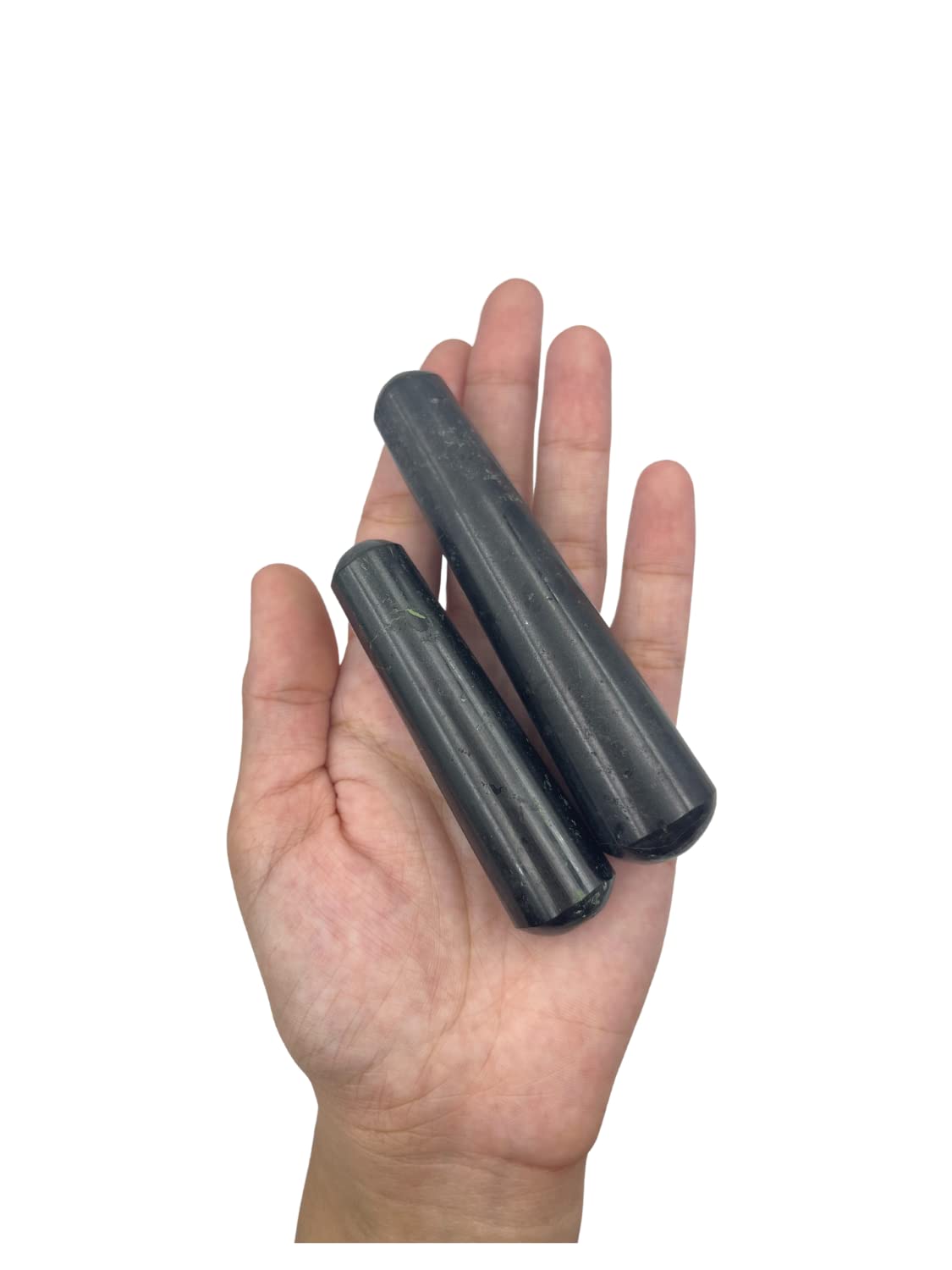 GEMSCITE varita de masaje tourmalina negra, textura natural y variaciones únicas para rituales.