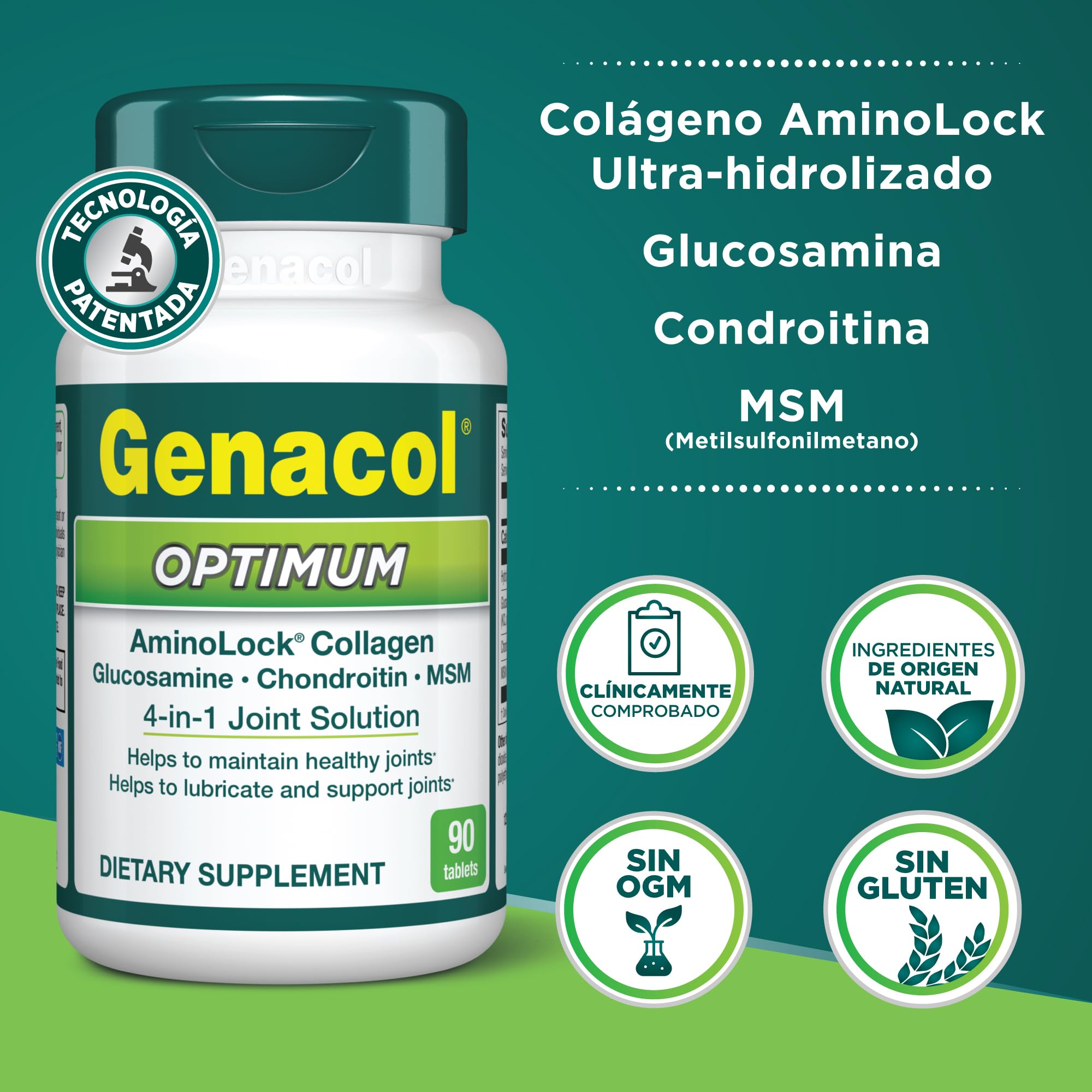 Genacol Optimum – tabletas para uso diario y movilidad.