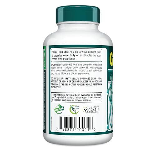 Genacol Original: etiqueta con ingredientes naturales y sin gluten