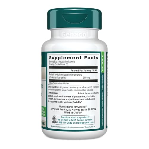 Genacol Ovoflex: etiqueta frontal que resalta ingredientes naturales.