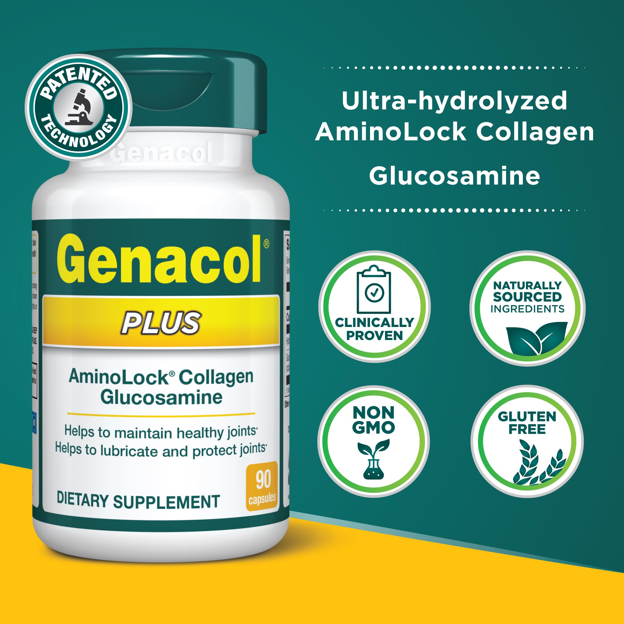 Genacol Plus colágeno ultra hidrolizado, ayuda a la flexibilidad articular.
