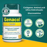 Genacol Plus frente del envase, muestra la dosis diaria.