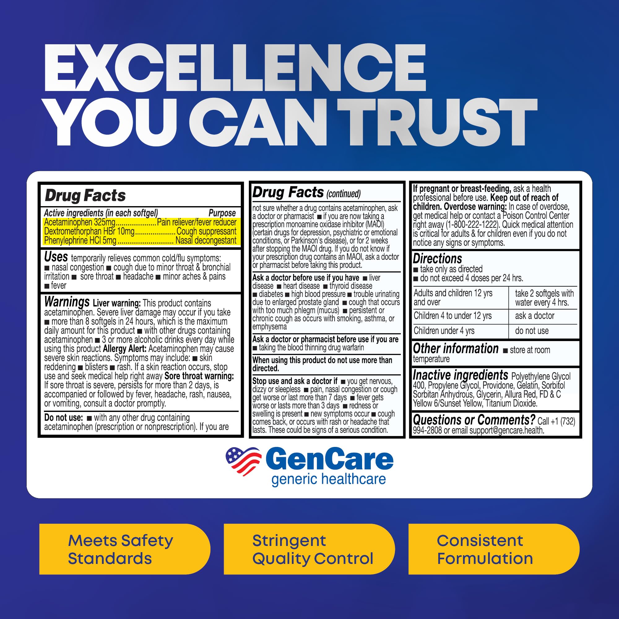 GenCare ahorro valor - botella grande para economía.