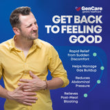 GenCare alivio rapido de gases en minutos durante el dia