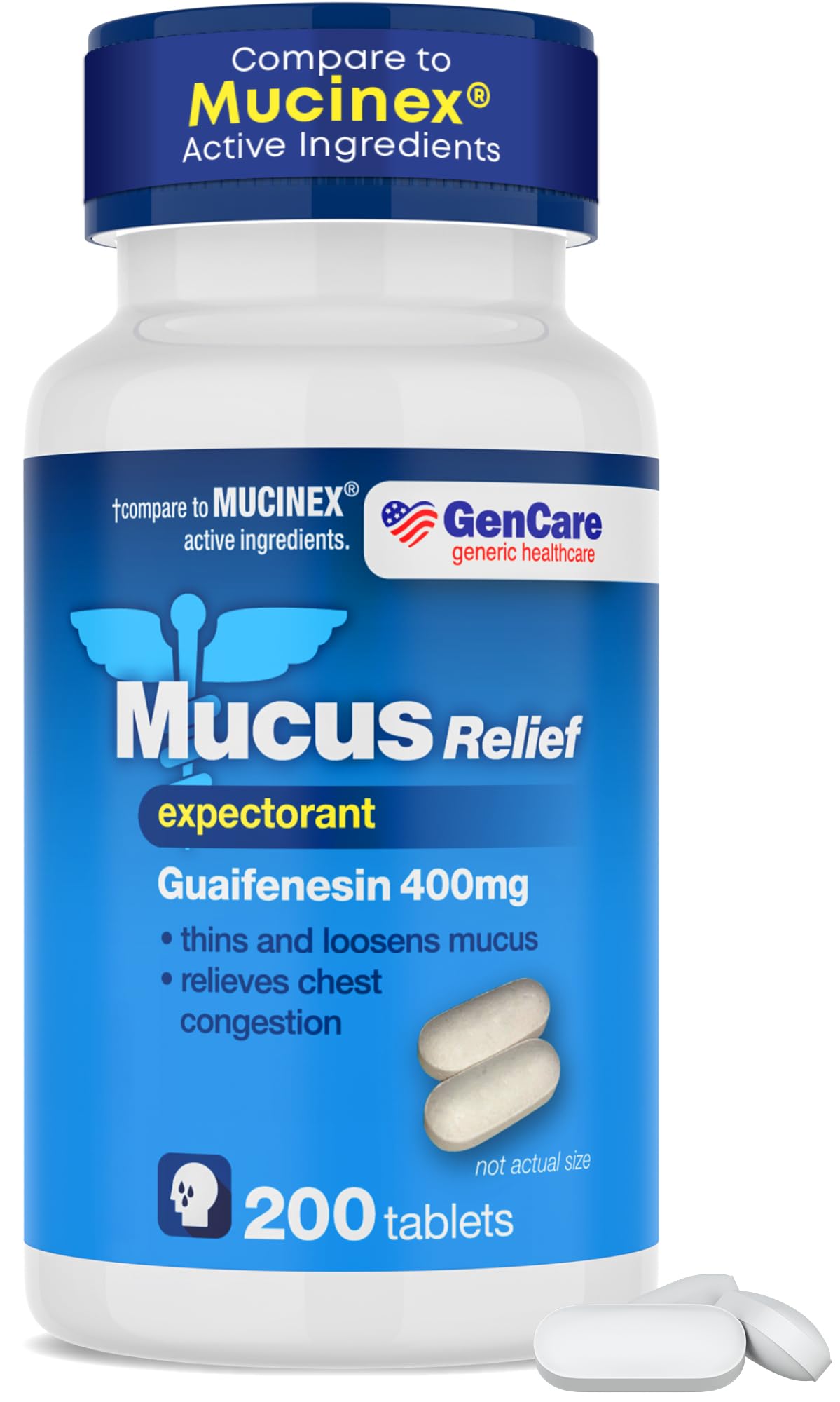 GenCare tabletas-200, alivio del moco para respirar mejor.