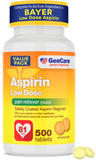 GenCare Aspirina 81 mg, botella, para alivio temporal del dolor