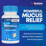GenCare botes de tabletas 400 mg para descongestión respiratoria