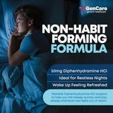 GenCare: etiqueta clara con información de dosis para dormir de forma segura