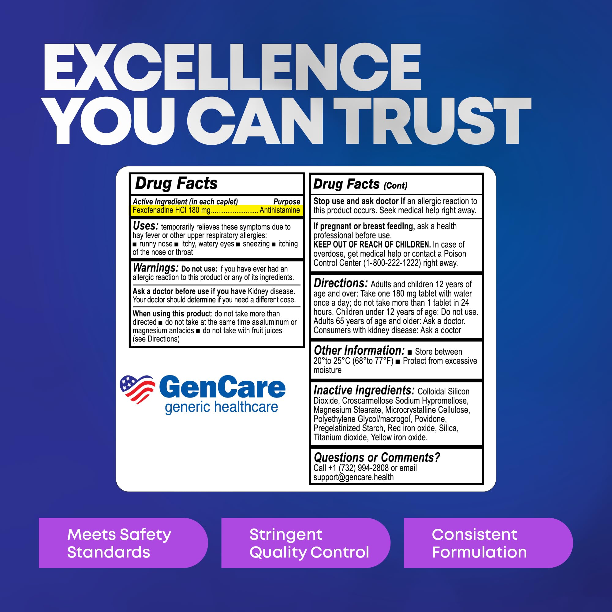 GenCare: sello de calidad y satisfacción para compra con confianza.