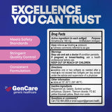 GenCare etiqueta clara en el empaque, información de uso y seguridad.
