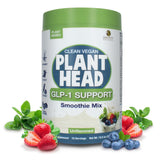 Genceutic Naturals Plant Head GLP-1 polvo blanco para mezclar con proteína vegetal.