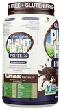 Etiqueta chocolate de Genceutic Naturals en envase de proteína vegetal para sabor.