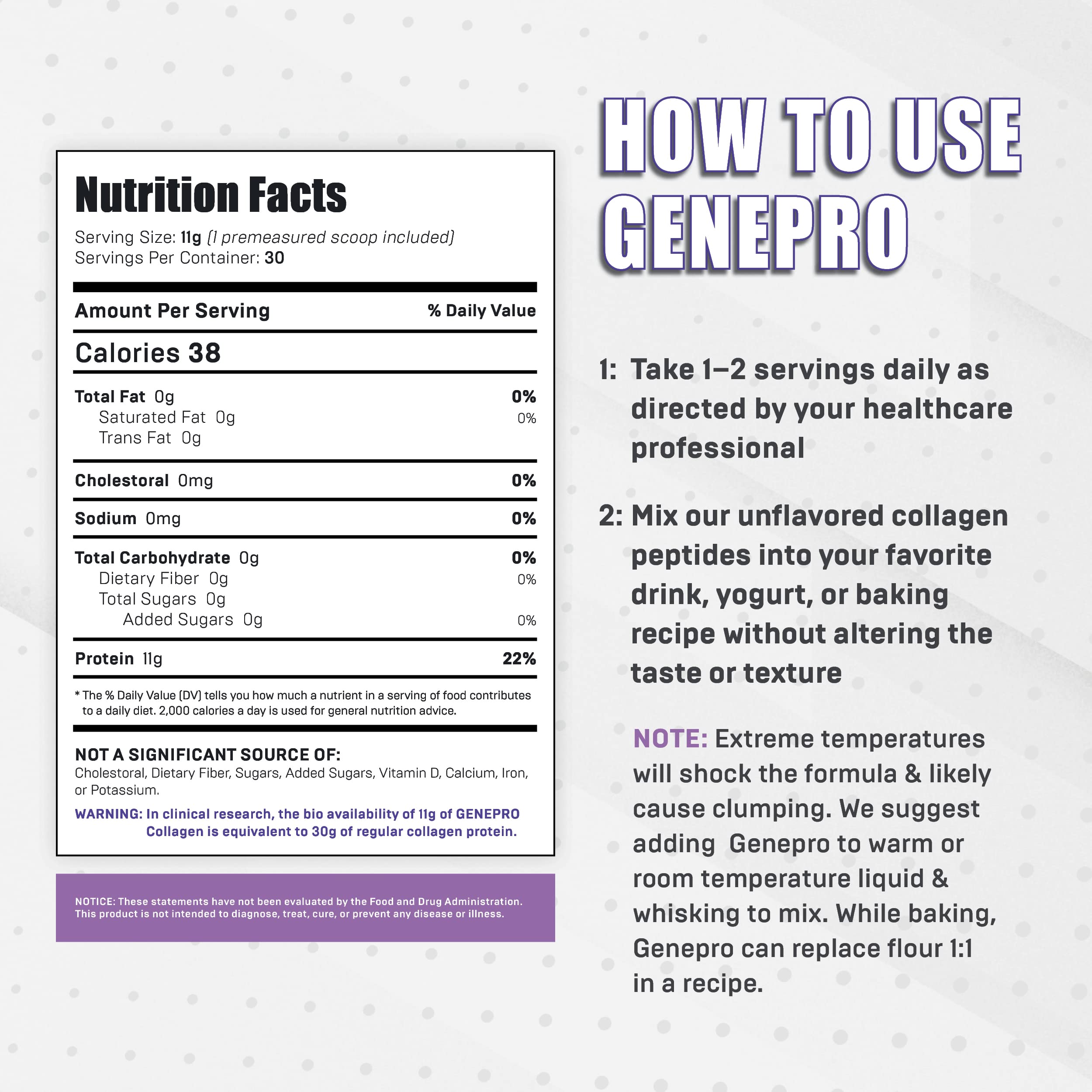 GENEPRO GEN. 3 uso diario para cabello, piel y uñas