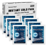General Medi bolsas de hielo instantáneas, empaque de 8 unidades para alivio rápido.