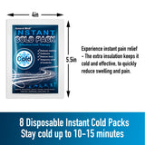 General Medi bolsa de hielo descartable 4x5.5 pulgadas para áreas pequeñas.