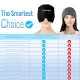 Gorro frío General Medi migraña uso facial, ideal para tensión ocular y cara.