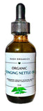Generic Aceite Orgánico de Ortiga, botella, nutre cabello y cuida el cuero cabelludo.