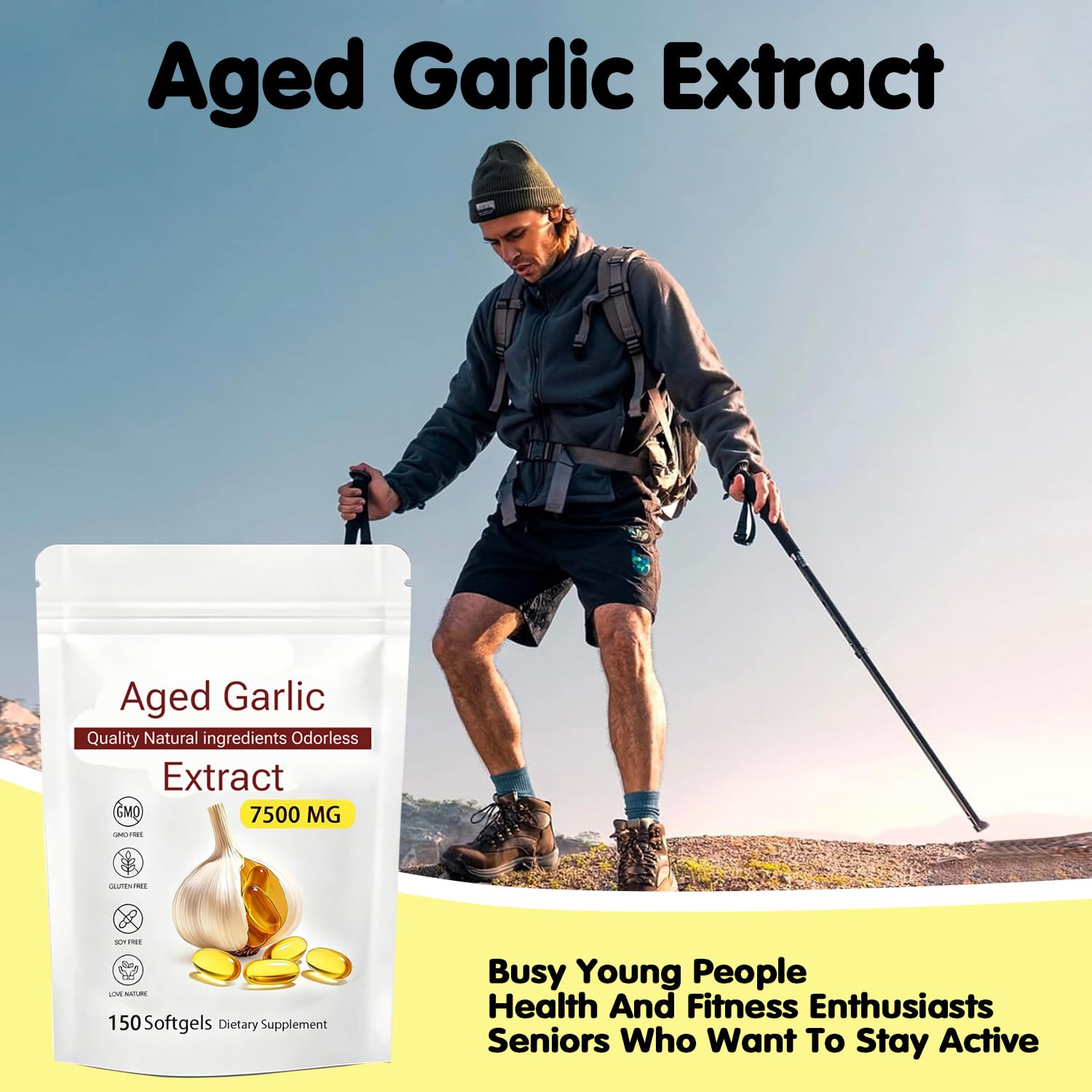 Ajo envejecido 7500mg, aroma suave, experiencia agradable al usar.