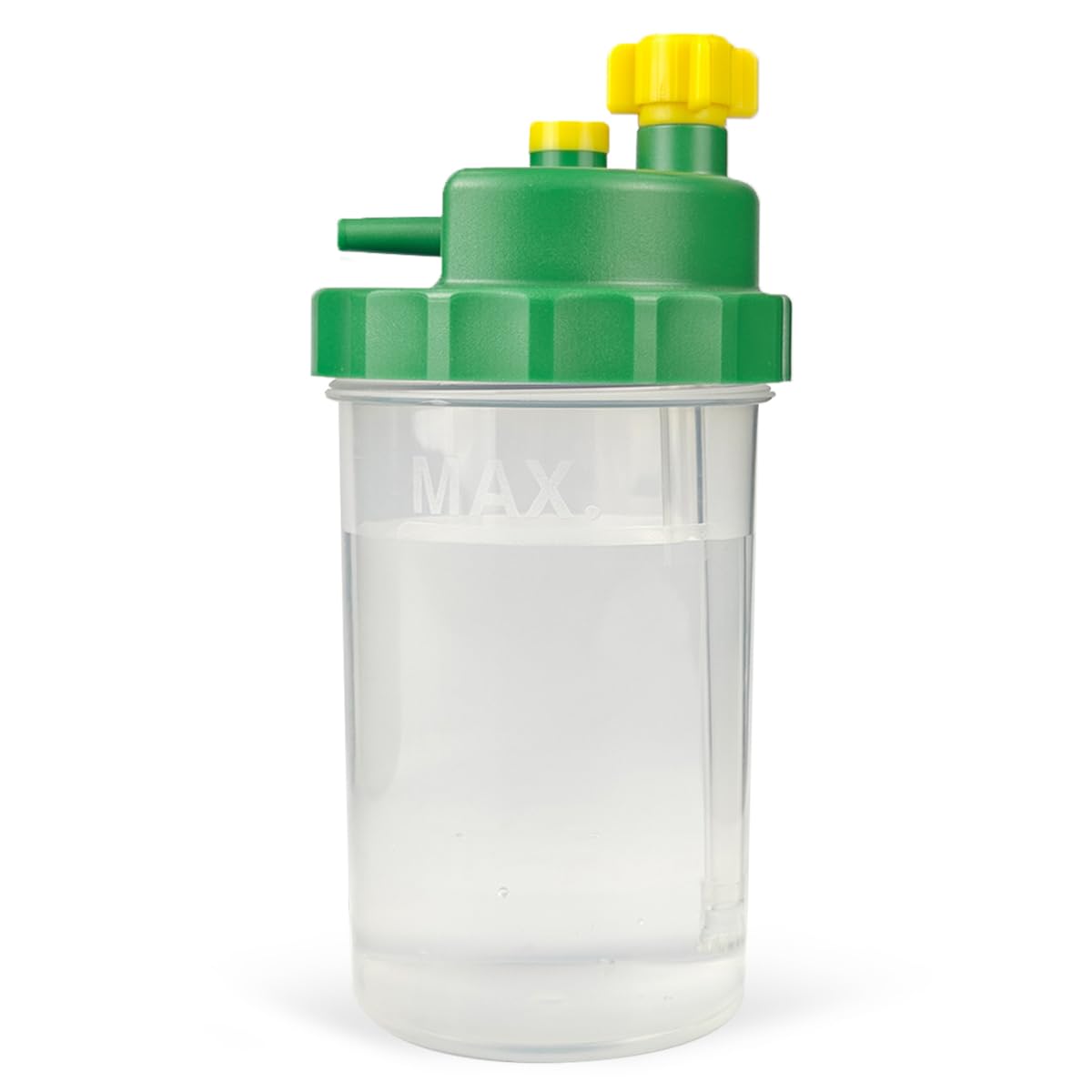 Botella humidificadora Generic para concentradores de oxígeno, mejora la humidificación durante el uso.