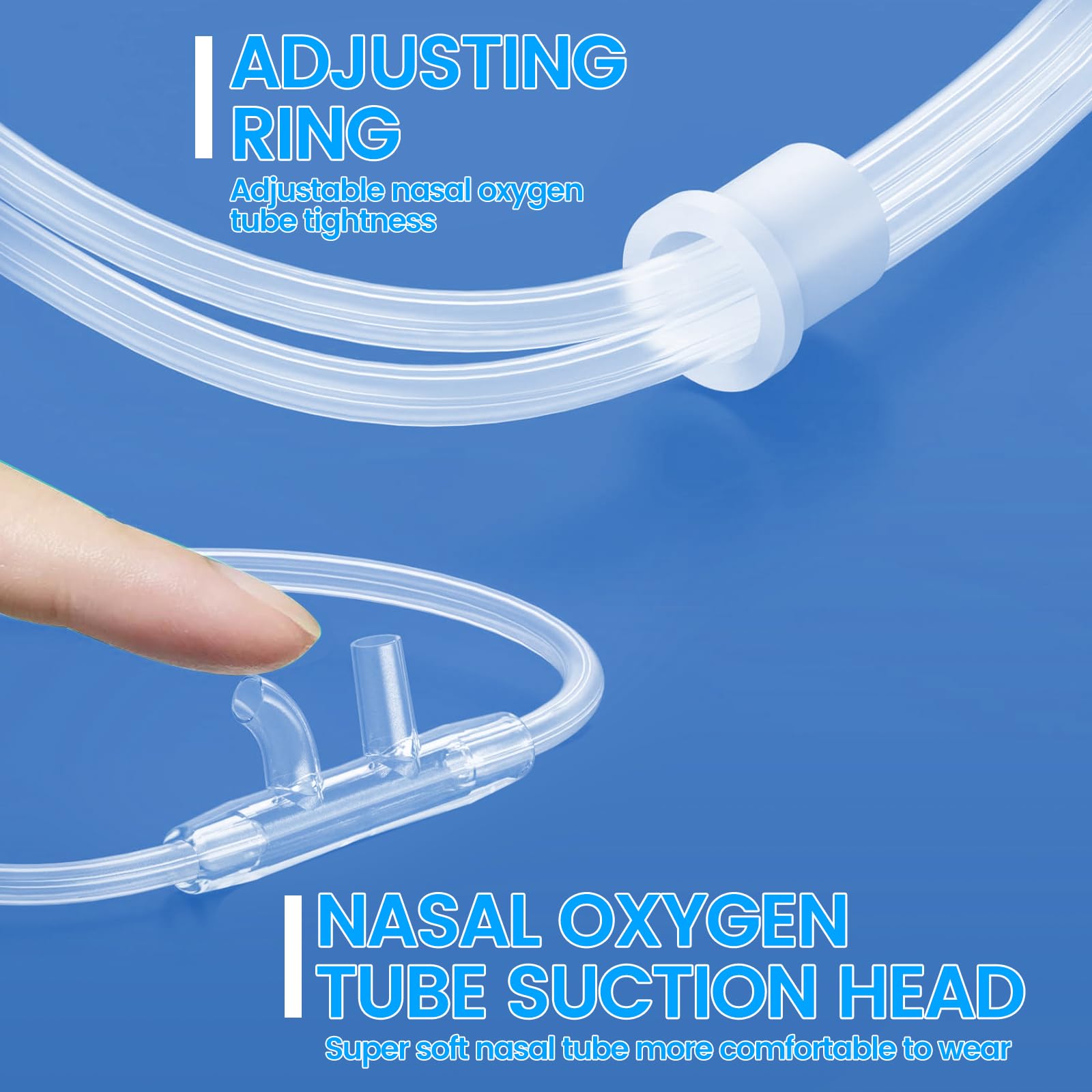 Generic cánula nasal transparente, compatible con la mayoría de equipos.