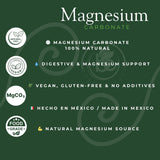 Generic Carbonato de Magnesio, hecho en México con estándares de calidad.