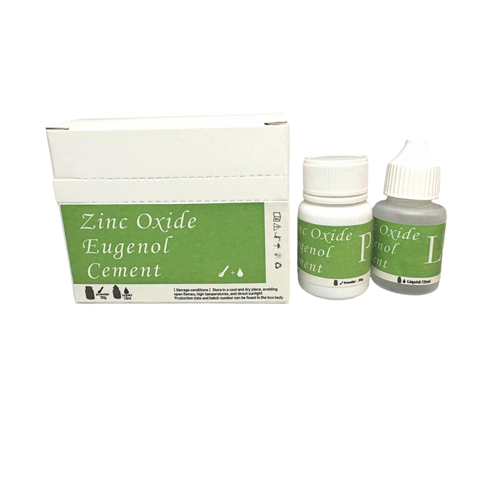Generic Cemento óxido de zinc eugenol en bote; solución temporal para dientes.