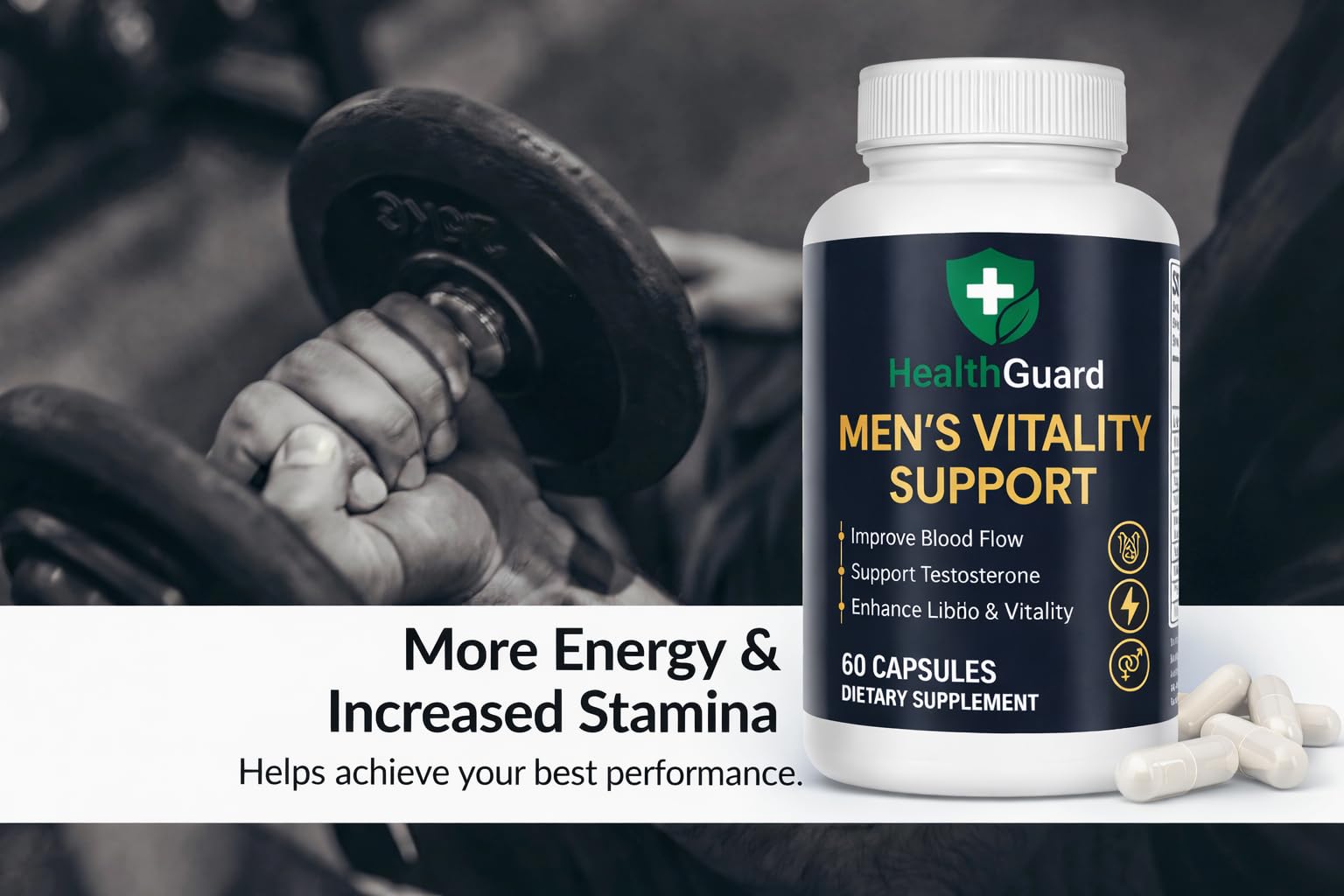 HealthGuard Zinc: ingrediente clave para la salud masculina.