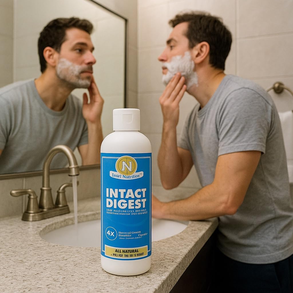 Genérico Intact Digest goma de mastic resalta el ingrediente clave para bienestar oral