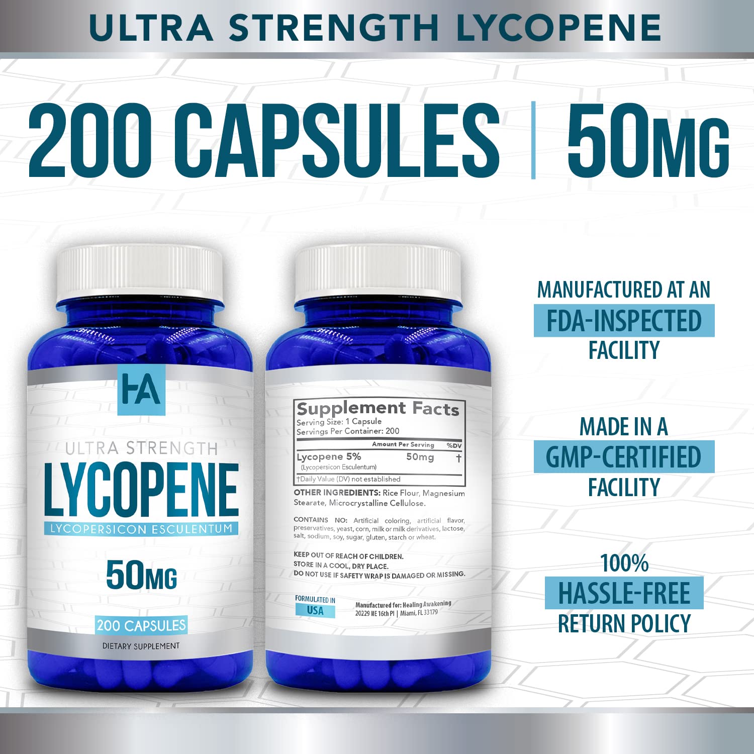 Dosis diaria recomendada: Licopeno Generic para conveniencia