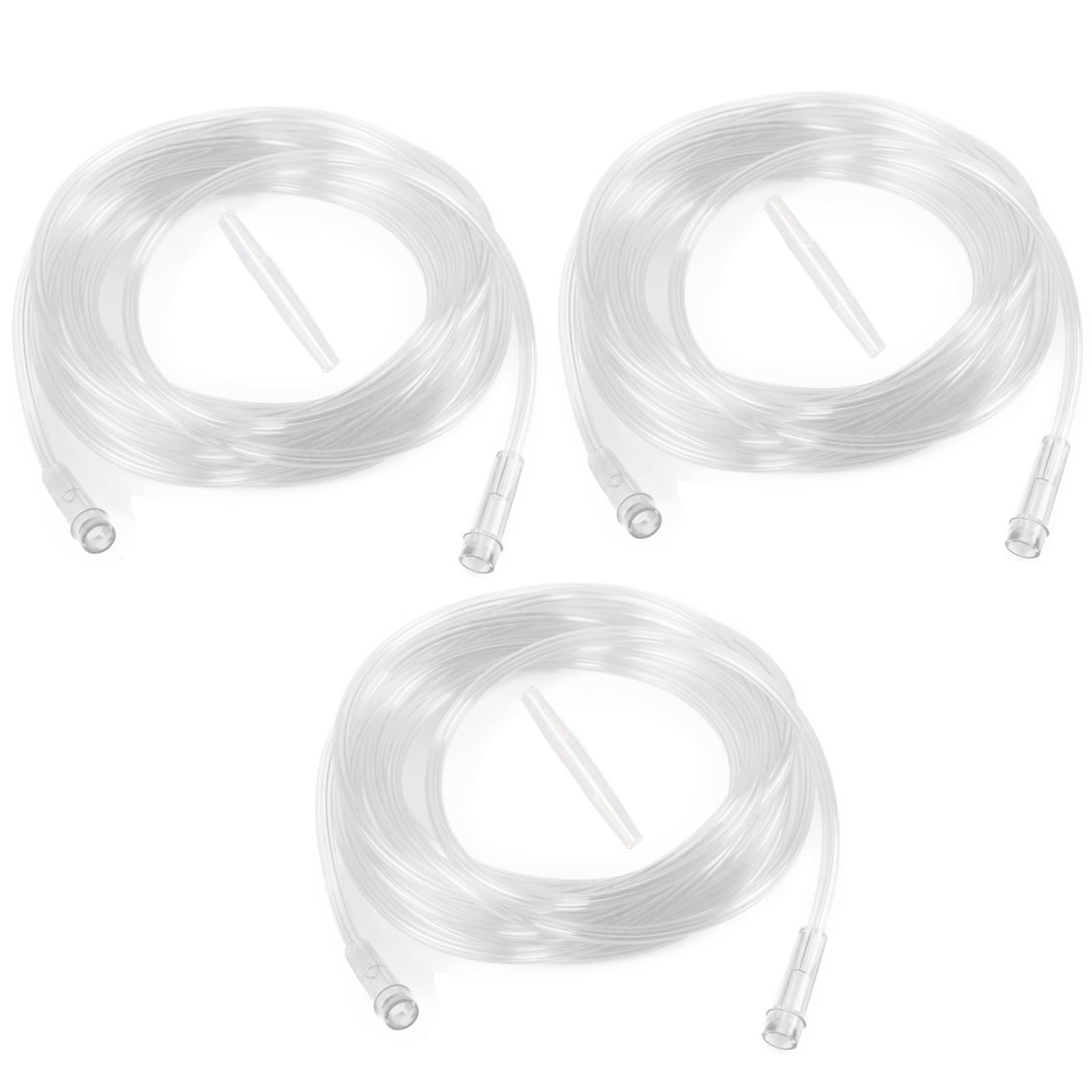 Genérico pack de 3 tubos y conectores para oxígeno.