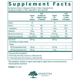 Genestra Brands Etiqueta del producto con información clara para familias.