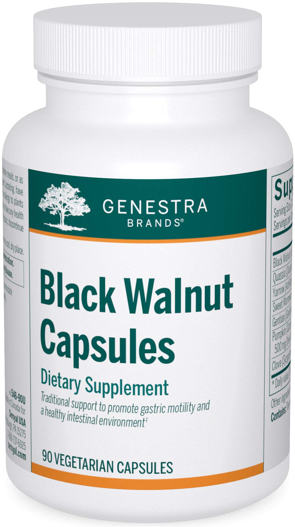 Genestra Brands cápsulas-nuez-negra: apoyo para la digestión diaria.