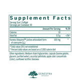 Genestra Ubiquinol 100 mg cápsulas gel suave para absorción alta