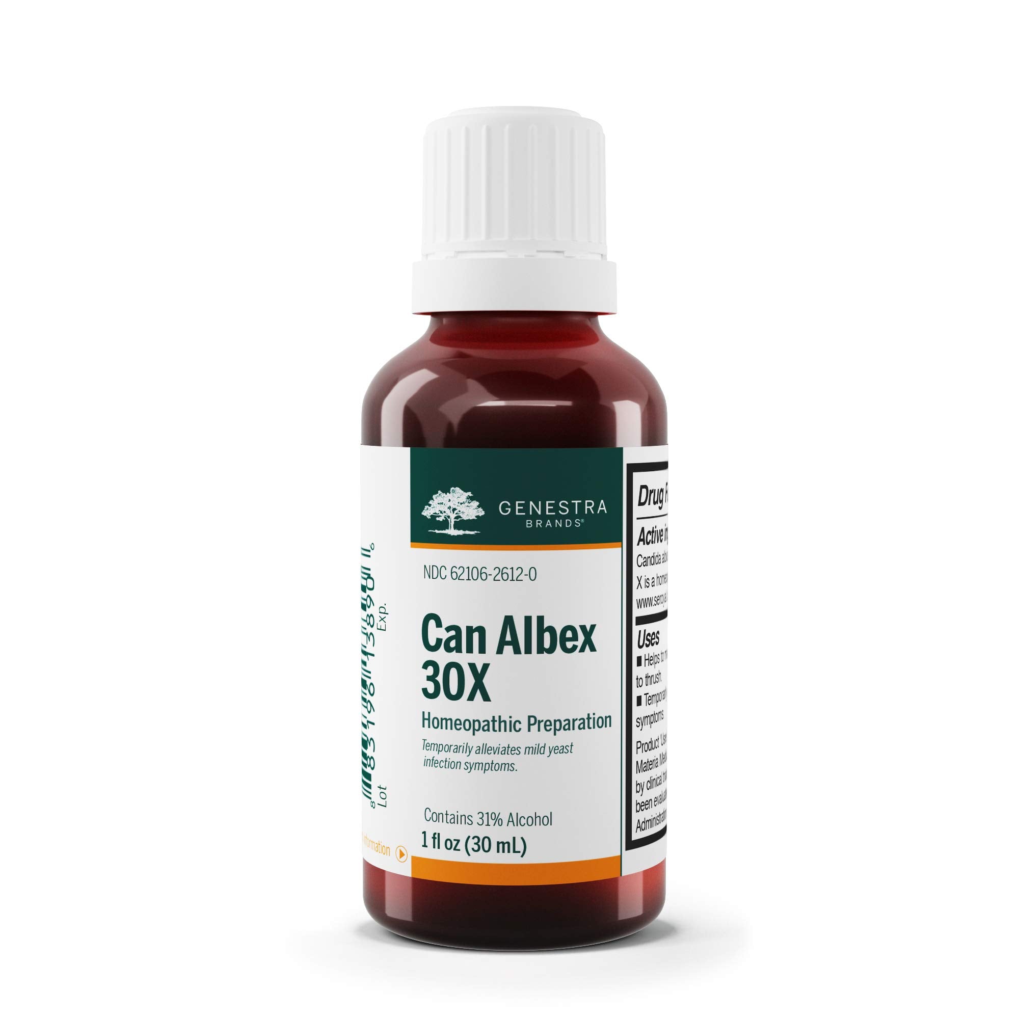 Genestra Can Albex 30X: botella para verter, útil para dosis diaria.