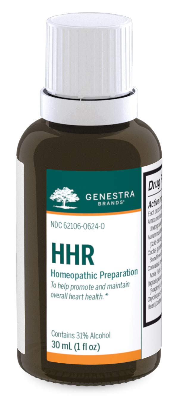 Genestra HHR frasco de una onza para uso nutracéutico diario.