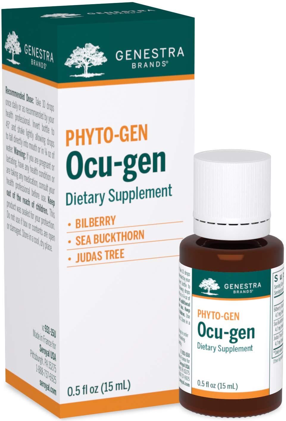 Genestra Ocu-gen envase frontal con fórmula antioxidante para la salud general
