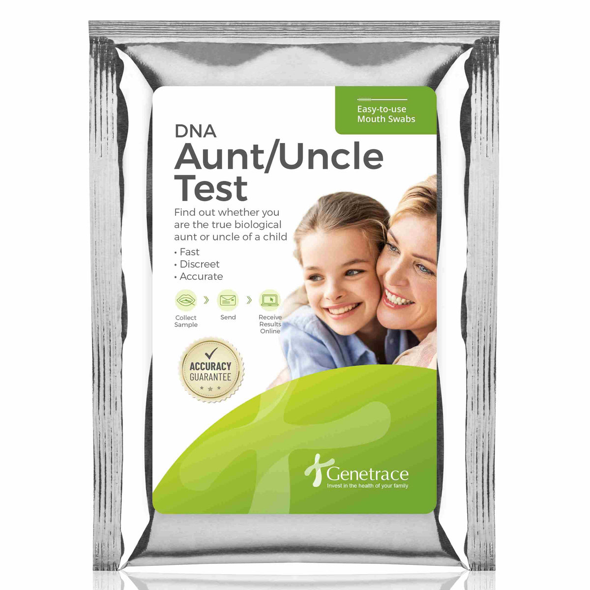 Genetrace Prueba Avuncular: kit en casa para empezar la colección sin complicaciones.