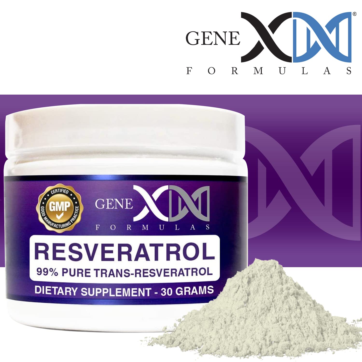 Genex Formulas Trans-Resveratrol, fabricación en instalación certificada