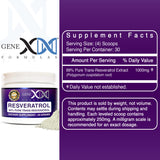 Genex Formulas Trans-Resveratrol con cuchara medidora para porciones