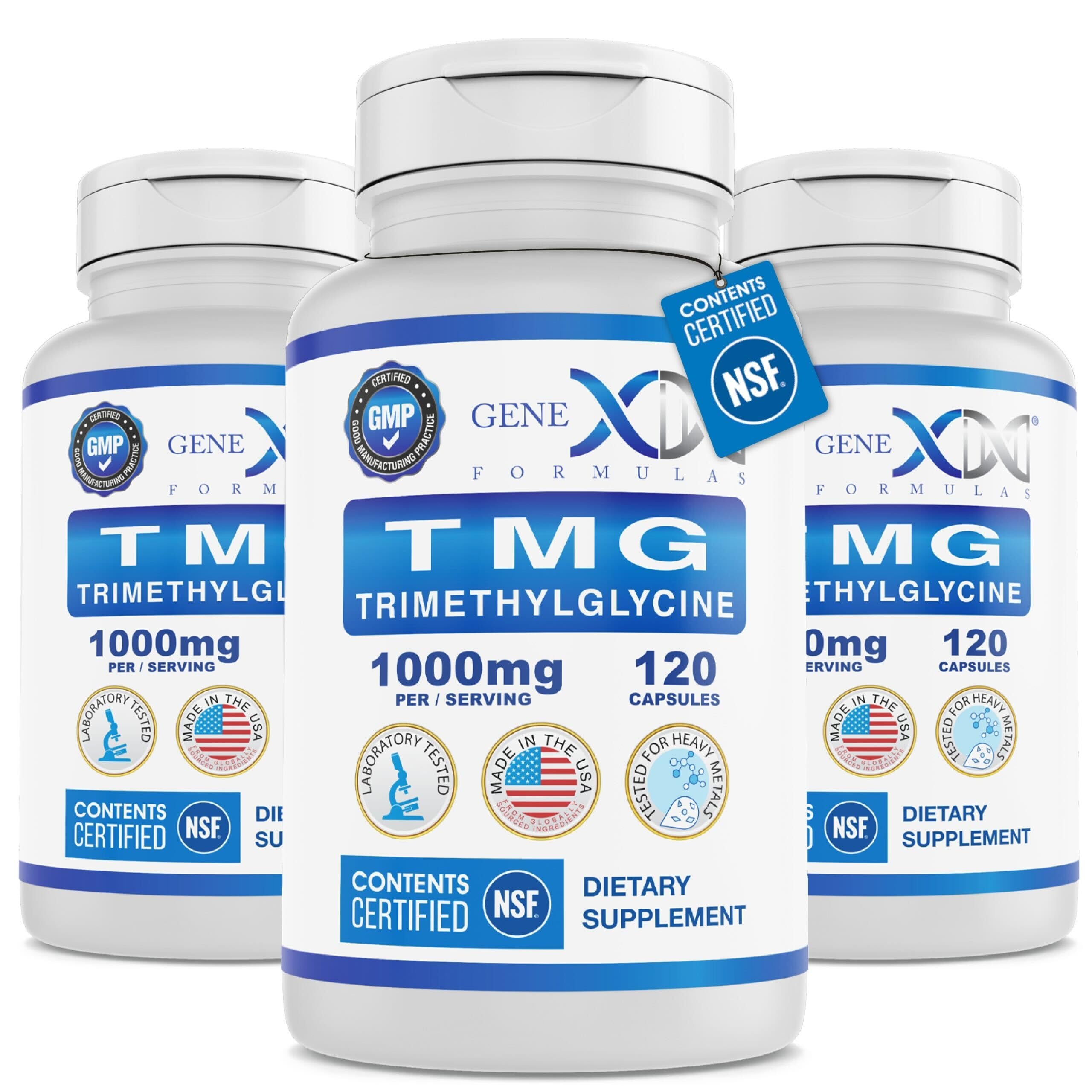 Genex Formulas TMG cápsulas 1000 mg para uso diario