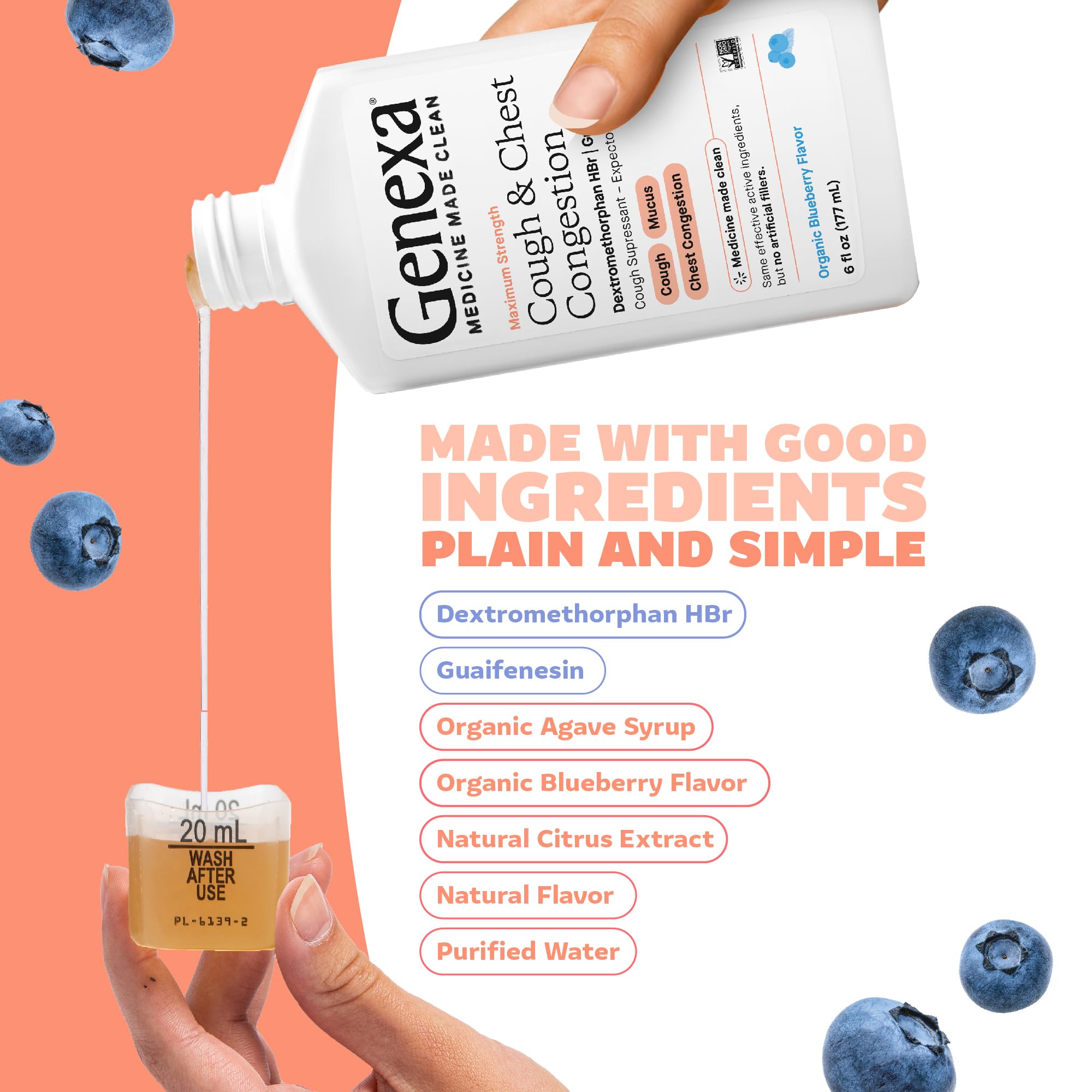 Genexa aroma arandano organico ofrece sabor agradable.