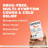 Genexa Kids Cold Crush, envase de 60 tabletas, opción orgánica y sin aditivos