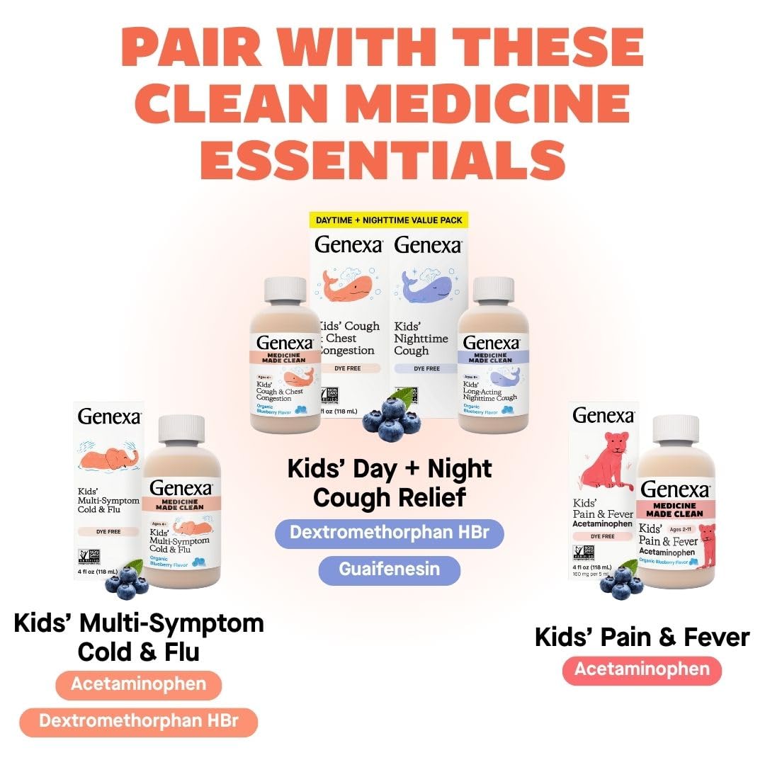 Genexa Kids Cold Crush, sabor acai ayuda a la garganta de los niños