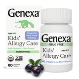 Genexa para niños: tabletas masticables para alivio de alergias.